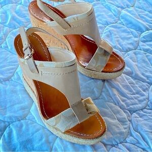 Coach Mendez vachetta high heels.like new